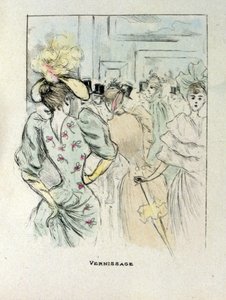 ハイファッションの女性 作： Henri Boutet