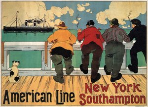アメリカンライン、1900 作： Henri Cassiers