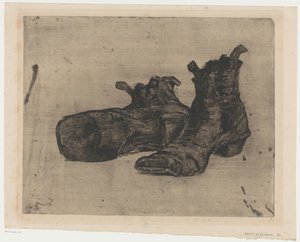 ブーツのペア 作： Henri Charles Guérard (signed by artist)