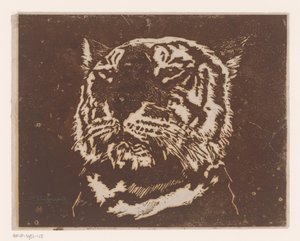 虎 作： Henri Charles Guérard (signed by artist)