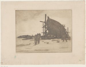 建造中のボート