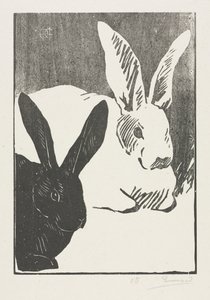ウサギ 作： Henri Charles Guérard