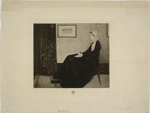 ホイッスラーの母、ホイッスラーにちなんで 作： Henri Charles Guérard