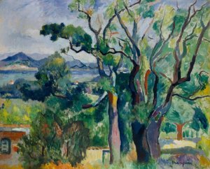 サントロペの湾 作： Henri Charles Manguin