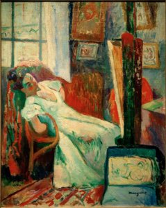 モデルの休息（ジャンヌ 作： Henri Charles Manguin