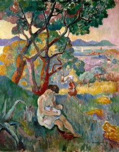 サントロペ、ヴィラDemièreからの眺め 作： Henri Charles Manguin