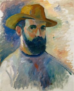 セルフポートレイト 作： Henri Charles Manguin