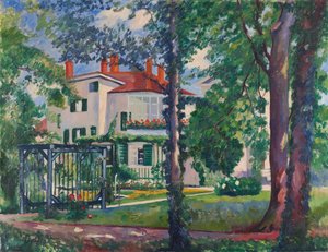ヴィラフローラ、ヴィンタートゥール、1912年。 作： Henri Charles Manguin
