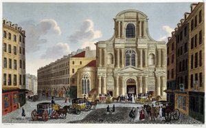 サンジェルヴェー教会（1820年頃） - Courvoisierの「Vues de Paris」にて 作： Henri Courvoisier Voisin