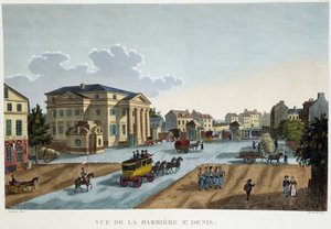 1827年頃のサン＝ドニ礼拝堂 - Courvoisierの "Vues de Paris "より