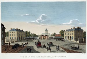 1820年頃のゴブラン織やイタリアの関所 - Courvoisierの「Vues de Paris」にて 作： Henri Courvoisier Voisin