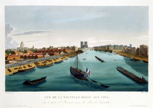 La nouvelle halle aux vins (Bercy), about 1820 in "Vues de Paris" by Courvoisier 1827La nouvelle halle aux vins (Bercy), circa 1820 in Vues de Paris by Courvoisier 1827 作： Henri Courvoisier Voisin