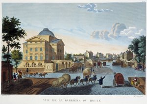 バリア・デュ・ルーレの眺め - 「1810年頃のパリの眺め」にて。Courvoisierの「Les Barriers de Paris」。