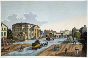 バリエール・サン・ドニの眺め - クルボアジェの「1810年頃のパリの眺め：パリの障壁」にて 作： Henri Courvoisier Voisin