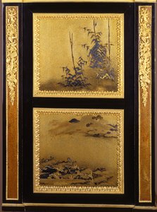 ルイ16世スタイルのオルモルに取り付けられた秘書（オルモルとラッカー）（詳細は362838から） 作： Henri Dasson