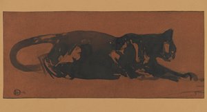 黒猫（トイレ） 作： Henri Deluermoz