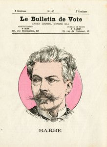 バロット第2シリーズ、カラーの風刺的なもの。ヒゲ - アンリ・デマール（1846-1888）のイラスト 作： Henri Demare