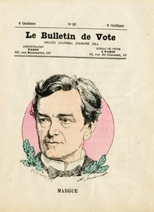 バロット第2シリーズ、Satirique en Colours:マルグ・レオン - イラスト：アンリ・デマール（1846-1888 作： Henri Demare