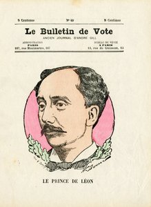 バロット第2シリーズ、色彩のサティリック。プリンス・ド・レオン - アンリ・ドゥマール（1846-1888）のイラスト