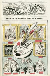 Henri Demare（1846-1888）が「La Nouvelle Lune」の表紙に描いたイラスト。 作： Henri Demare