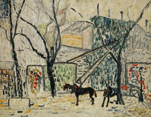 大通り 作： Henri Edmond Cross