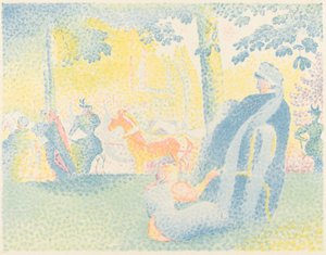 公園で 作： Henri Edmond Cross