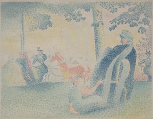 公園で 作： Henri Edmond Cross