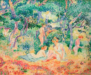 Le BoisまたはNu sous bois、1906-1907。 作： Henri Edmond Cross