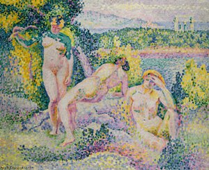 ニンフ、1906 作： Henri Edmond Cross