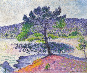 夕方の光のビーチ。 1902 作： Henri Edmond Cross