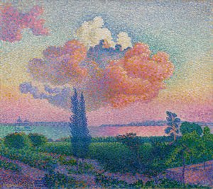 ピンクの雲 作： Henri Edmond Cross