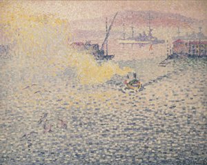 トゥーロン、冬の朝トゥーロン、冬の朝、1906-1907。 作： Henri Edmond Cross