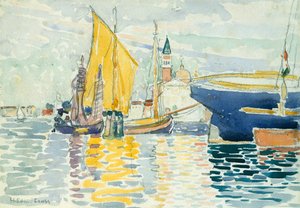 ヴェネツィア - ジュデッカ、1903 年。 作： Henri Edmond Cross
