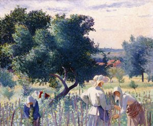 女性のつるつる、1890 作： Henri Edmond Cross