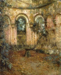 城の敷地;ルクールデュシャトー 作： Henri Eugene Augustin Le Sidaner