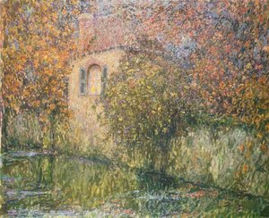 川沿いの家 作： Henri Eugene Augustin Le Sidaner