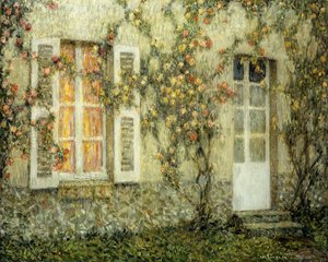 バラの家;バラの家 作： Henri Eugene Augustin Le Sidaner