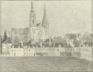 シャルトルの眺め 作： Henri Eugene Le Sidaner