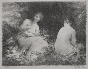 水浴者 作： Henri Fantin-Latour