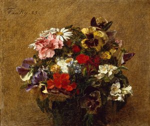 花束 作： Ignace Henri Jean Fantin Latour