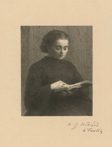 読書する女性 作： アンリ・ファンタン・ラトゥール