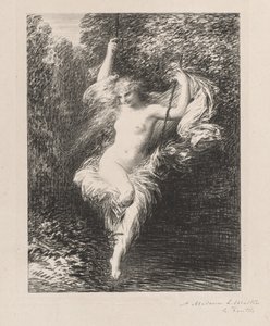 入浴者サラ 作： Henri Fantin-Latour