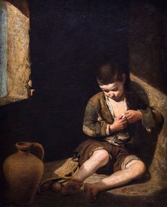 ムリーリョに倣って「若い乞食 作： Henri Fantin-Latour