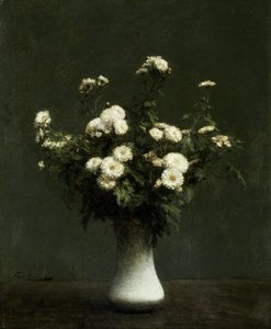 菊の花瓶 作： Henri Fantin-Latour