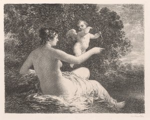 ヴィーナスとキューピッド 作： Henri Fantin-Latour