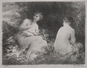 水浴者 作： Ignace Henri Jean Fantin Latour