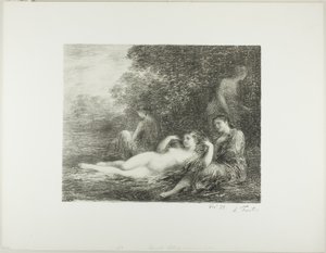 入浴女・大皿四枚目 作： Ignace Henri Jean Fantin Latour