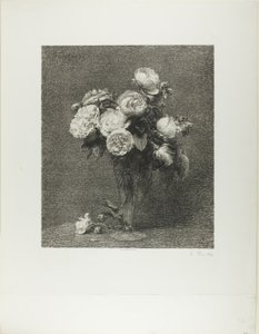バラの花束 作： Henri Fantin Latour
