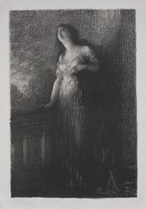 夜の打ち明け 作： Ignace Henri Jean Fantin Latour