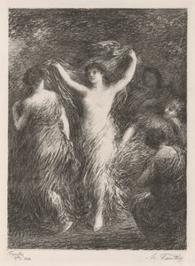踊る 作： Ignace Henri Jean Fantin Latour